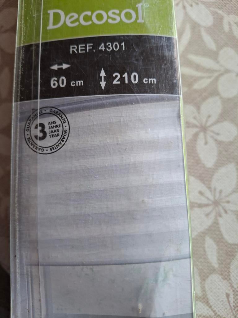 Decosol rolgordijn 60  210cm, Neuf, Enlèvement, Blanc, 200 cm ou plus