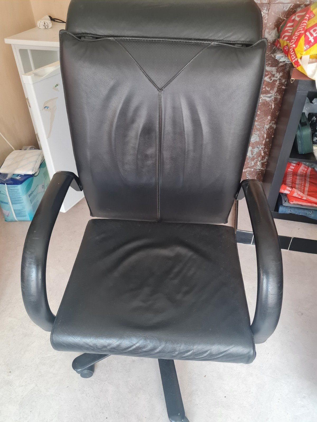 leder bureaustoel, Maison & Meubles, Chaises de bureau, Enlèvement, Chaise de bureau