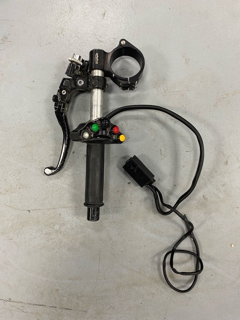 Jetprime Racing Clip-on + Alpha Racing Koppelingshendel, Ophalen, Gebruikt