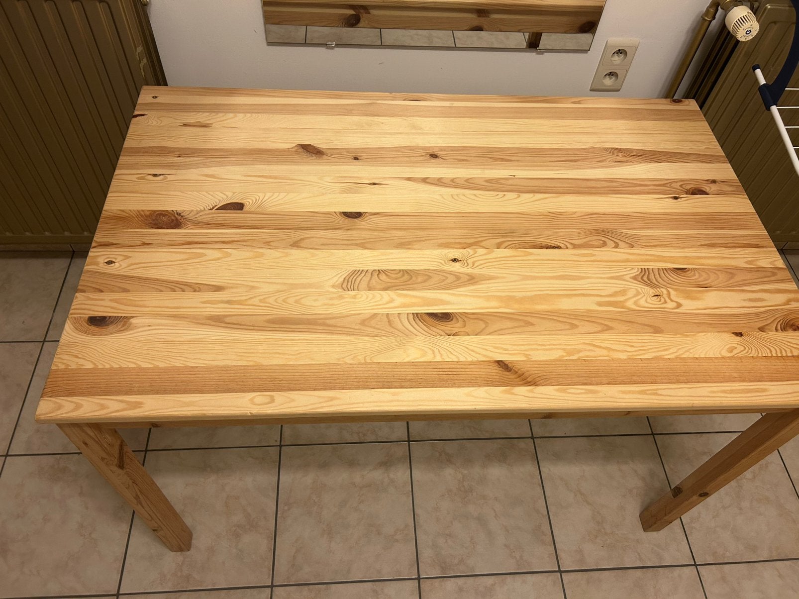 Houten tafel, Huis en Inrichting, Tafels | Eettafels, Ophalen