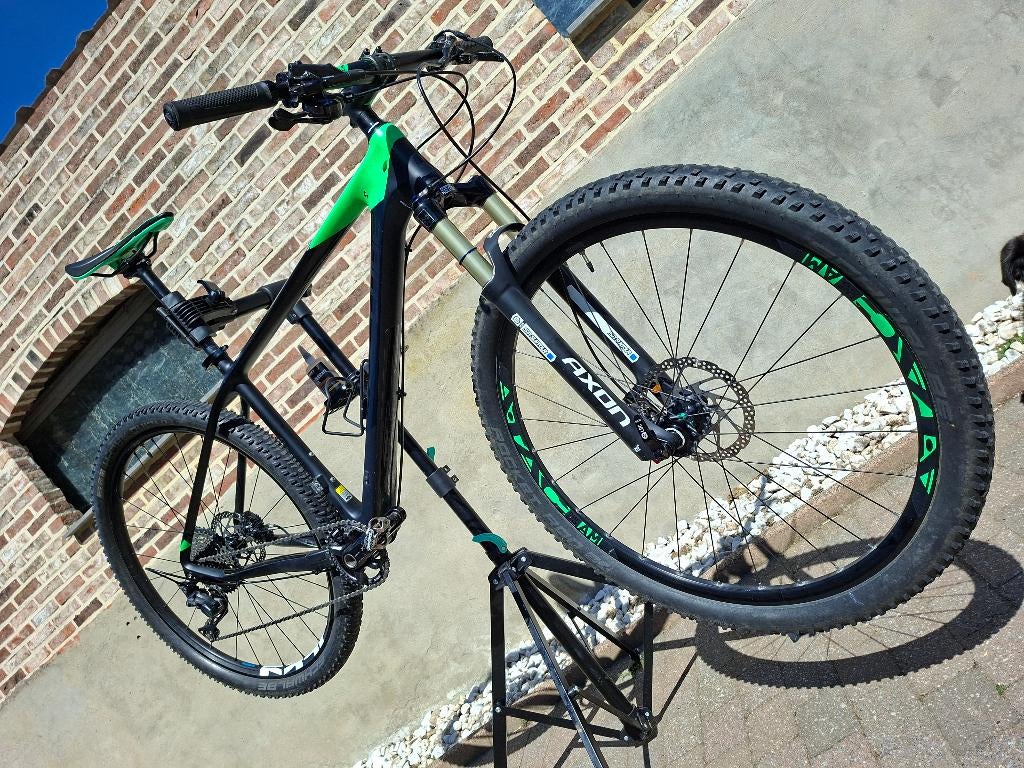 Cube reaction 29 Race, full carbon, full XT, suntour Axon, Fietsen en Brommers, Gebruikt, Hardtail, Heren, Schijfrem