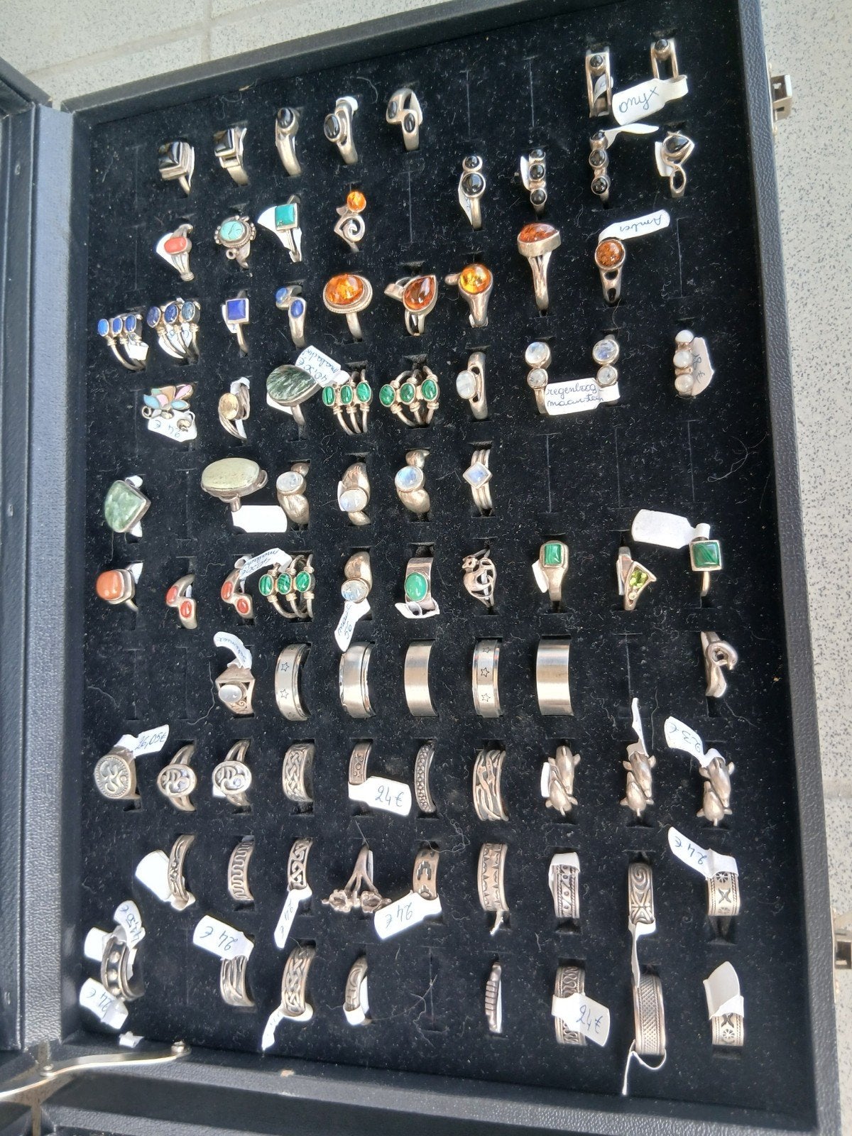Bagues en argent 165 pièces, Enlèvement, Argent, Argent
