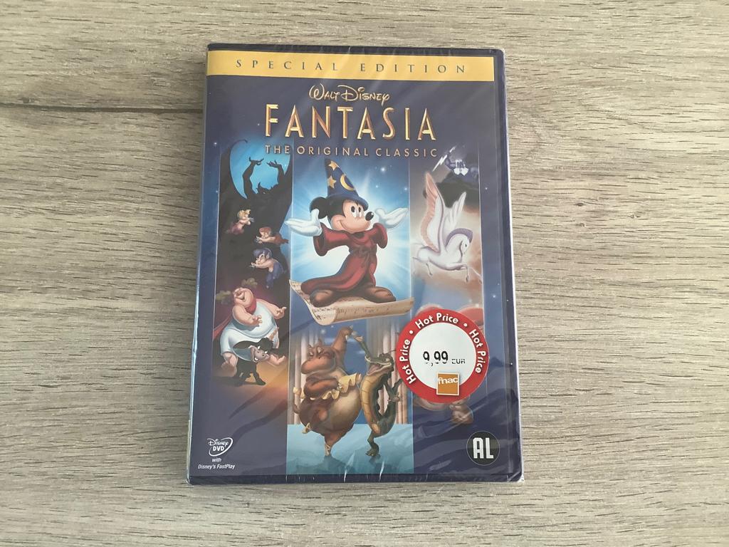 Walt Disney Fantasia DVD (Nieuw), Cd's en Dvd's, Europees, Tekenfilm, Alle leeftijden, Ophalen of Verzenden
