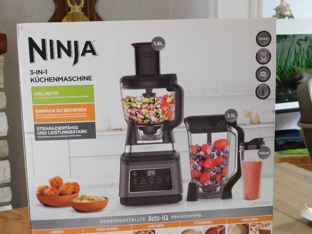 Mixeur de cuisine Ninja, Electroménager, 1 à 2 litres, Enlèvement ou Envoi, Comme neuf, 3 vitesses ou plus