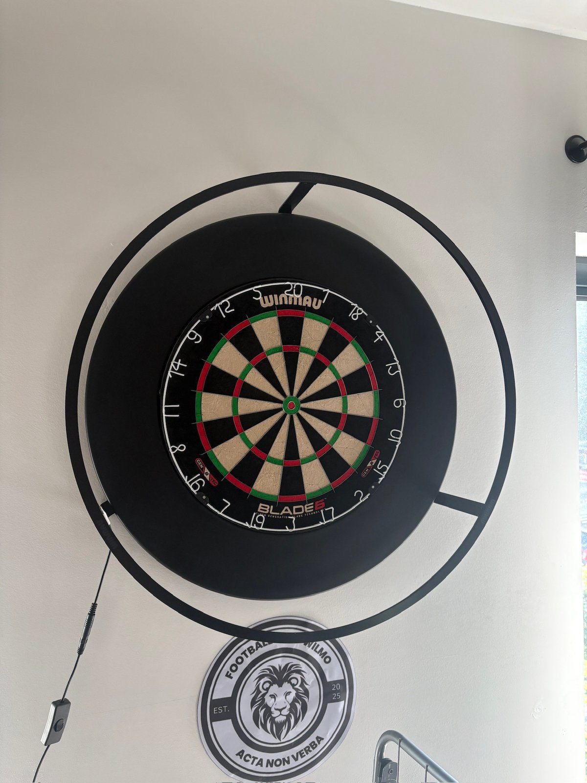 Dartsblok met verlichting te koop, Ophalen of Verzenden, Zo goed als nieuw