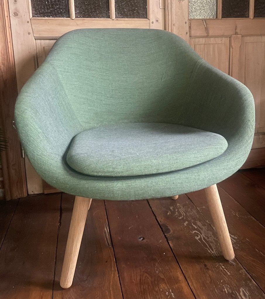 HAY About a Lounge Chair AAL82 - canvas groen, Huis en Inrichting, Ophalen, Hout, Overige kleuren, Scandinavisch