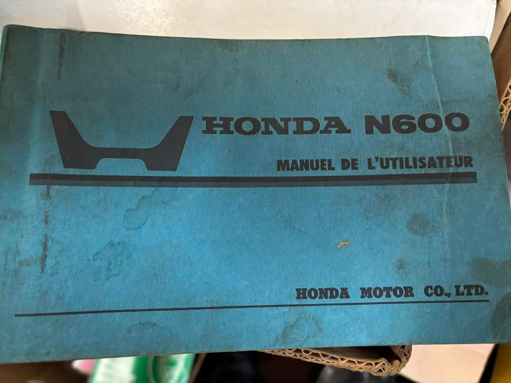 Honda N600 Manuel de l’utilisateur in het FR, Ophalen of Verzenden