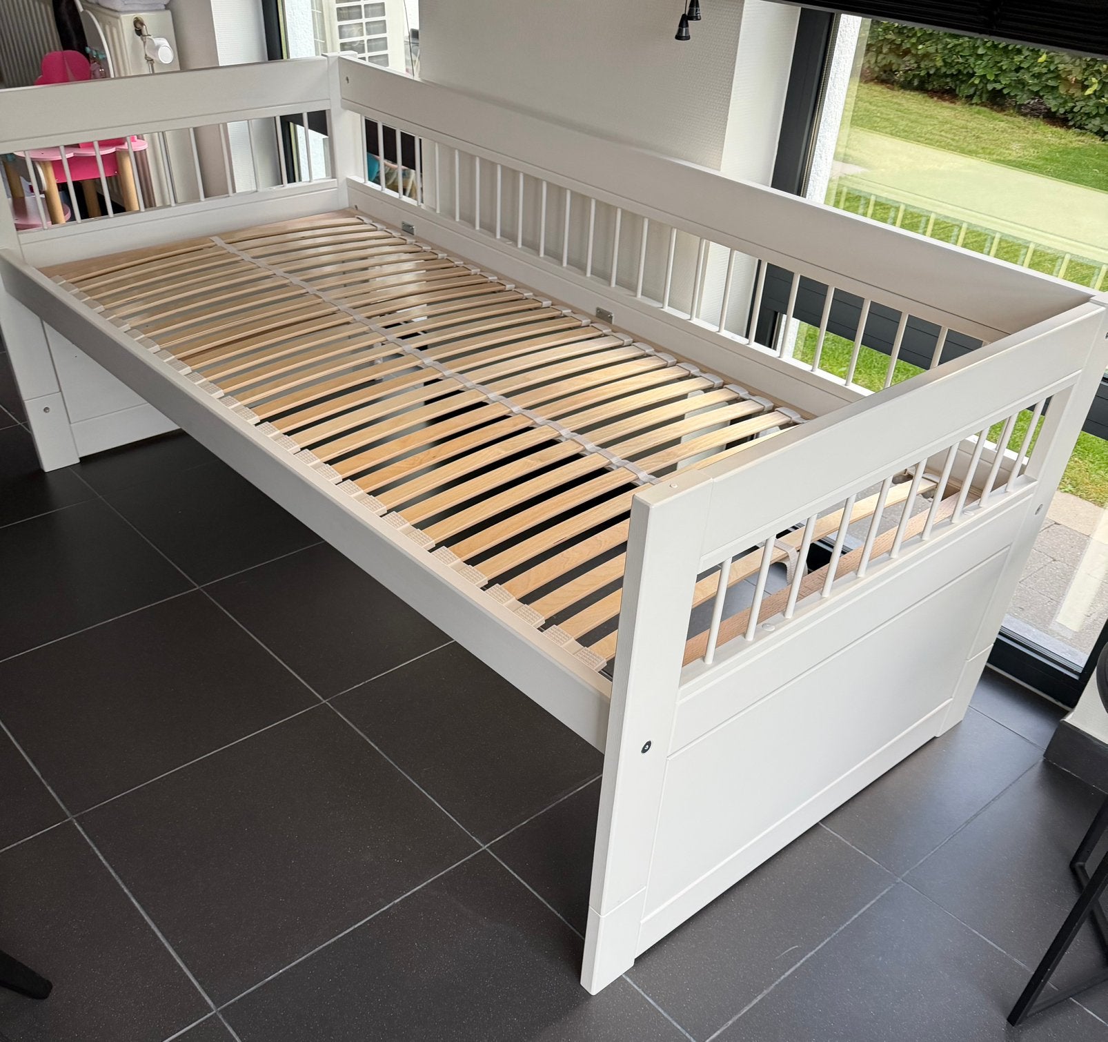 Lifetime kinderbed + matras en lattenbodem nieuw, Neuf, 85 à 100 cm, Sommier à lattes, Enlèvement