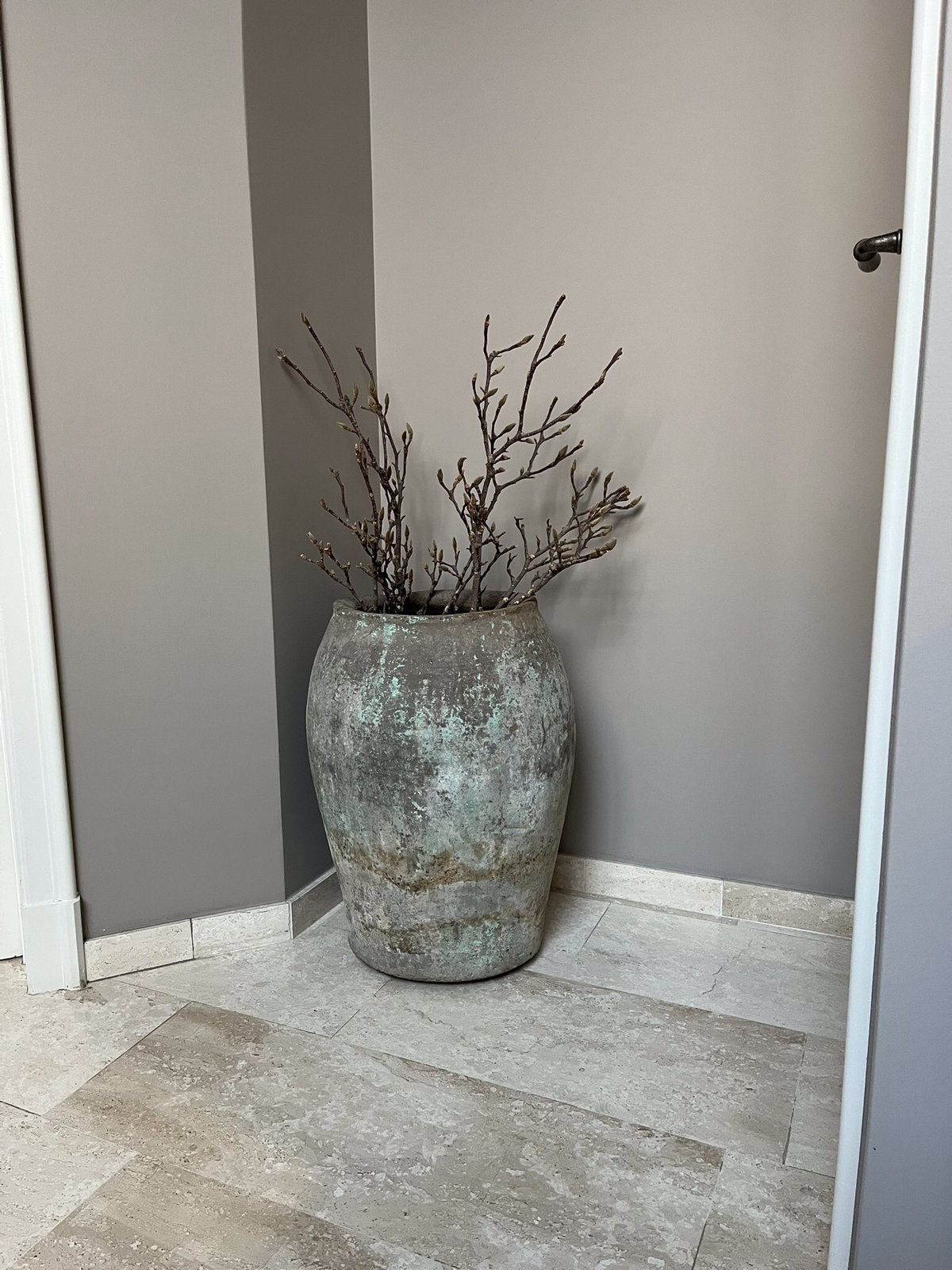 Heel mooie Oude Oliekruik uit PerzIë, Jardin & Terrasse, Pots de fleurs, Comme neuf, Enlèvement