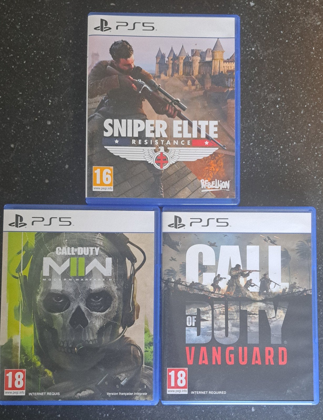 3 jeux PS5, Enlèvement ou Envoi