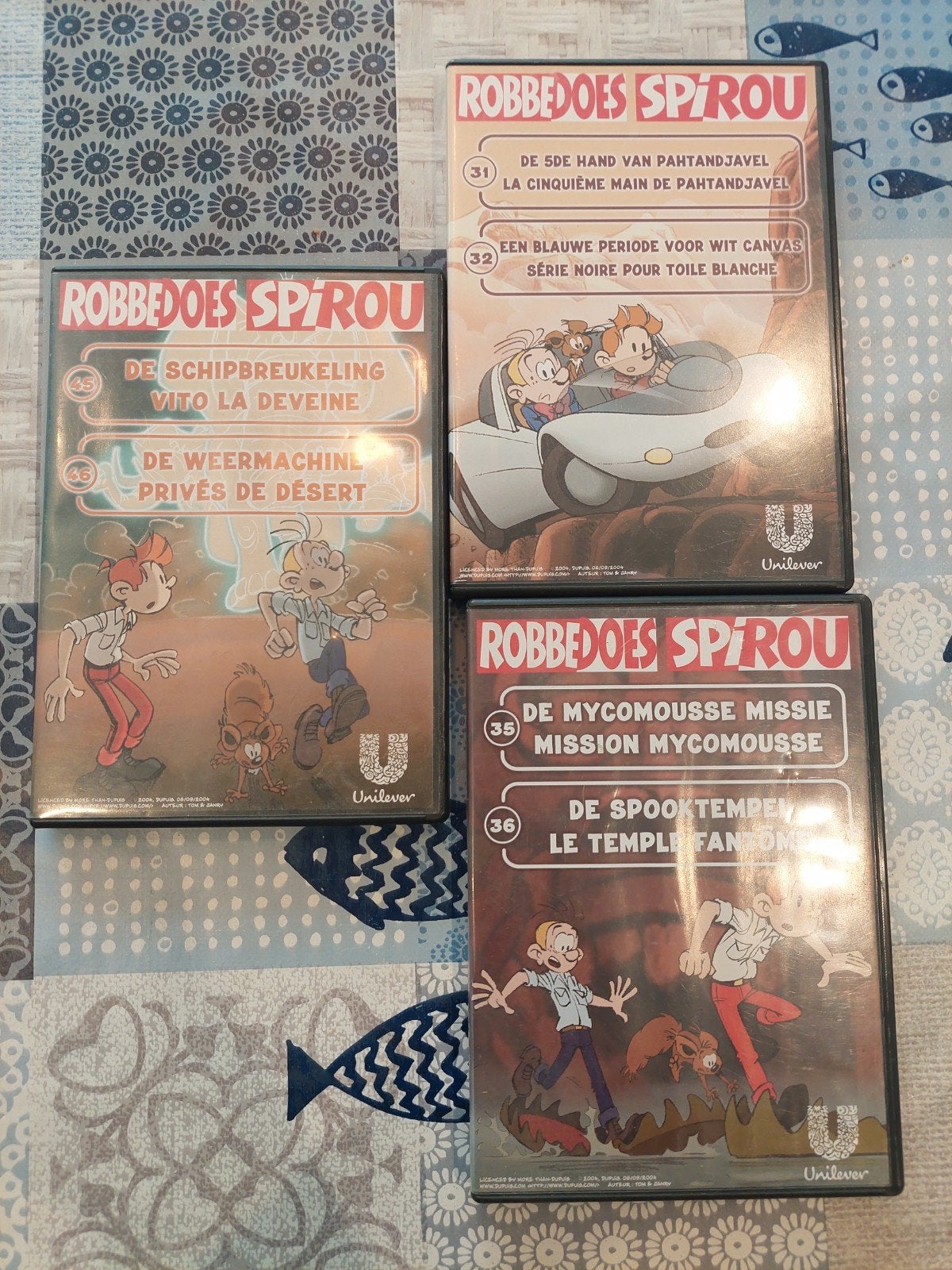 3 dvd's: Robbedoes en Kwabbernoot, Ophalen