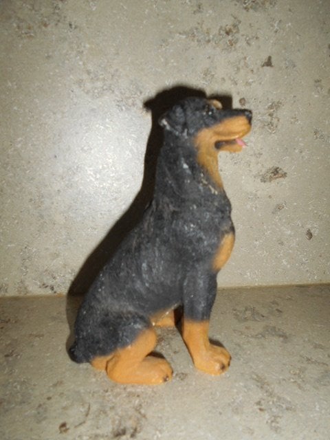 Mooi beeldje  Rottweiler, Ophalen of Verzenden, Zo goed als nieuw, Dier