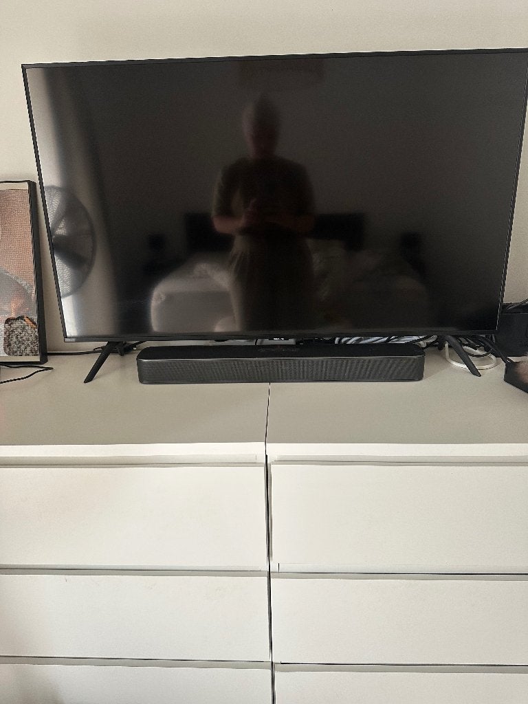 Samsung Tv met jbl soundbar & apple tv, Audio, Tv en Foto, Televisies, Ophalen, QLED, Zo goed als nieuw, Samsung