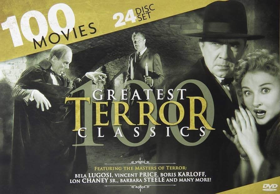100 Greatest Terror Classics DVD Boxset (Sealed), CD & DVD, Anglais, Neuf, dans son emballage, Envoi, Import