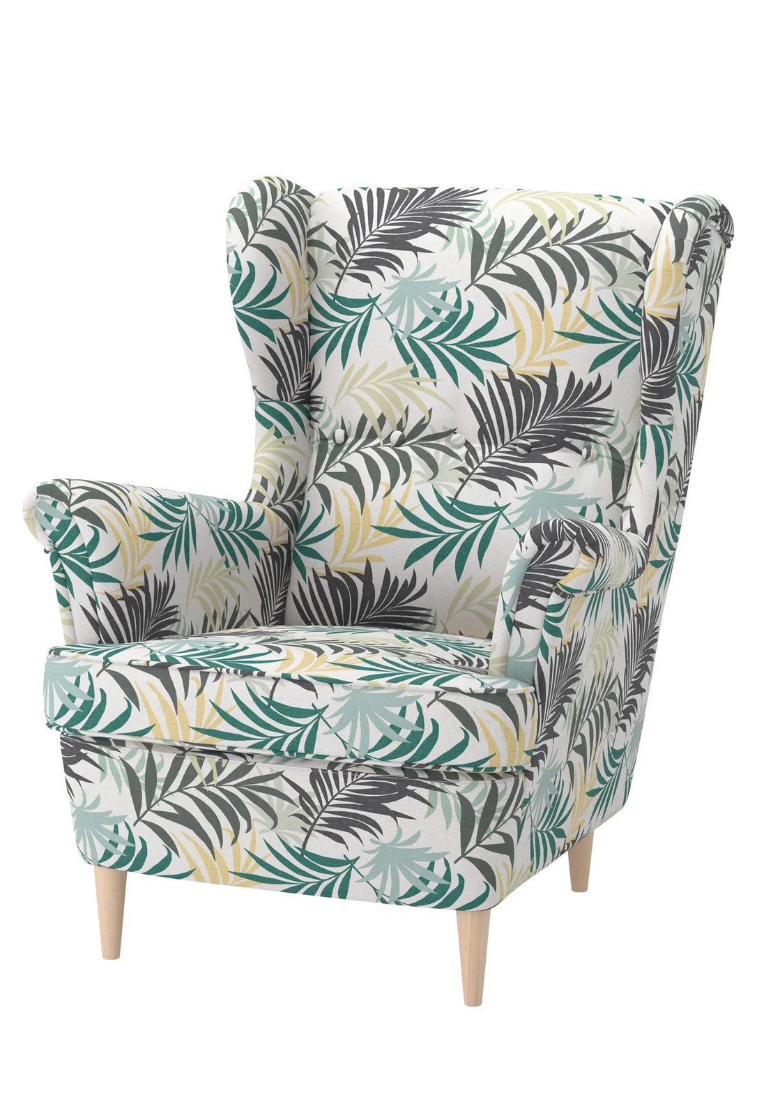 IKEA STRANDMON oorfauteuil – tropisch design, Enlèvement, Comme neuf