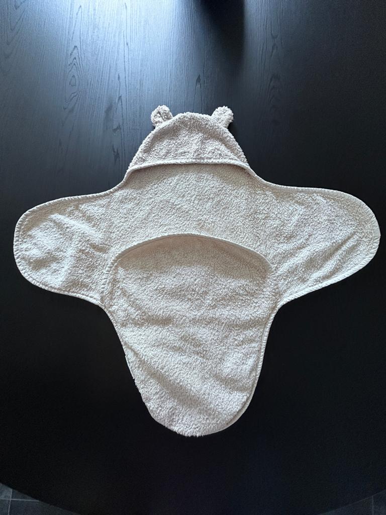 That’s Mine wikkeldoek / badcape met oortjes – Almond Milk, Ophalen of Verzenden, Zo goed als nieuw, Minder dan 70 cm, Overige typen