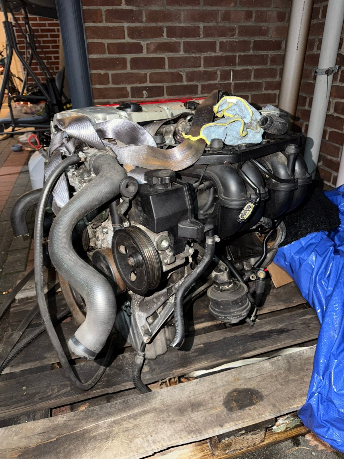 W210 E200 kompressor motorblok M111956, Ophalen, Gebruikt, Mercedes-Benz