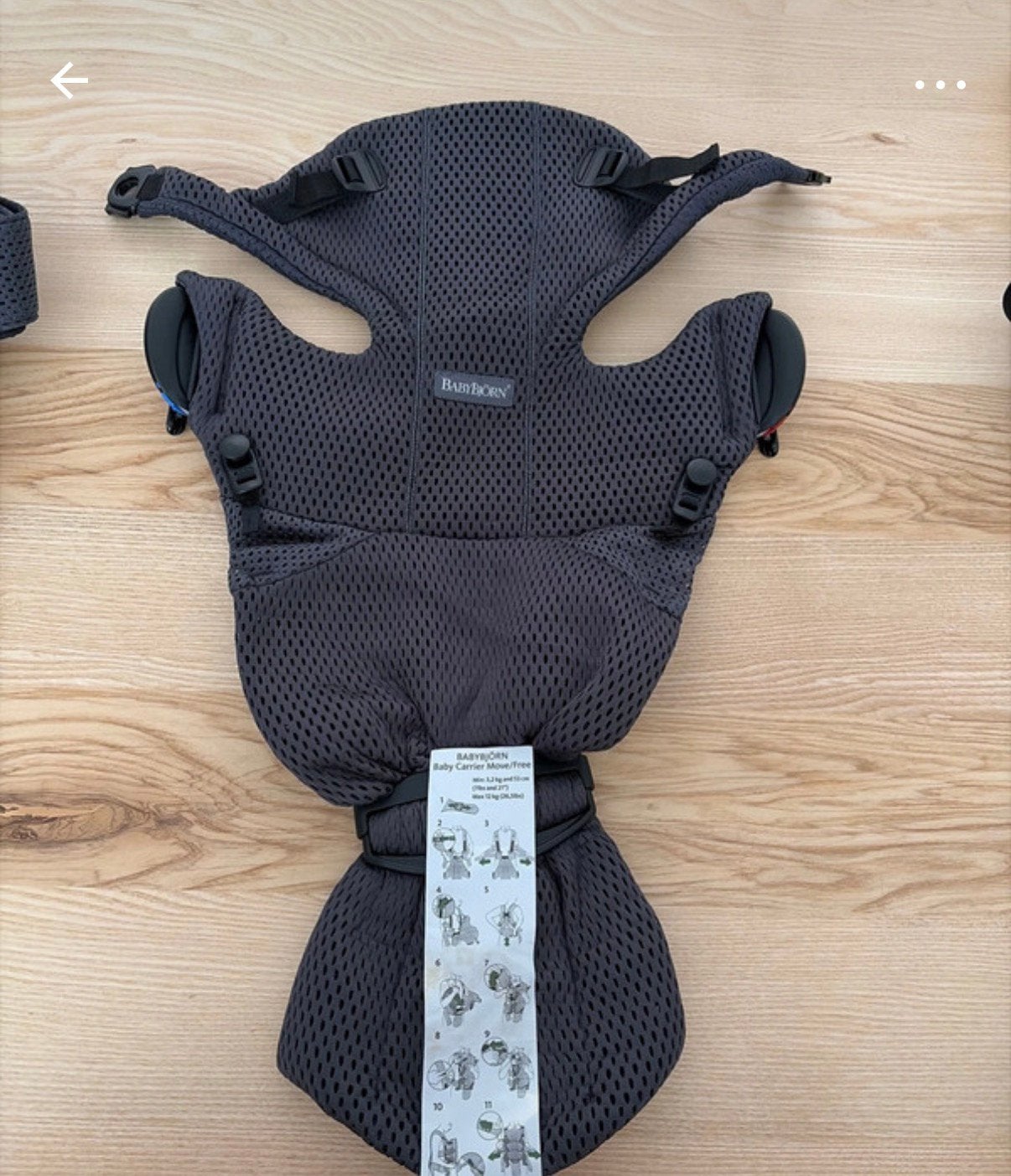 Draagzak babybjorn carrier move met overhoes, Kinderen en Baby's, Babydragers en Draagdoeken, Ophalen, Zo goed als nieuw, Draagzak