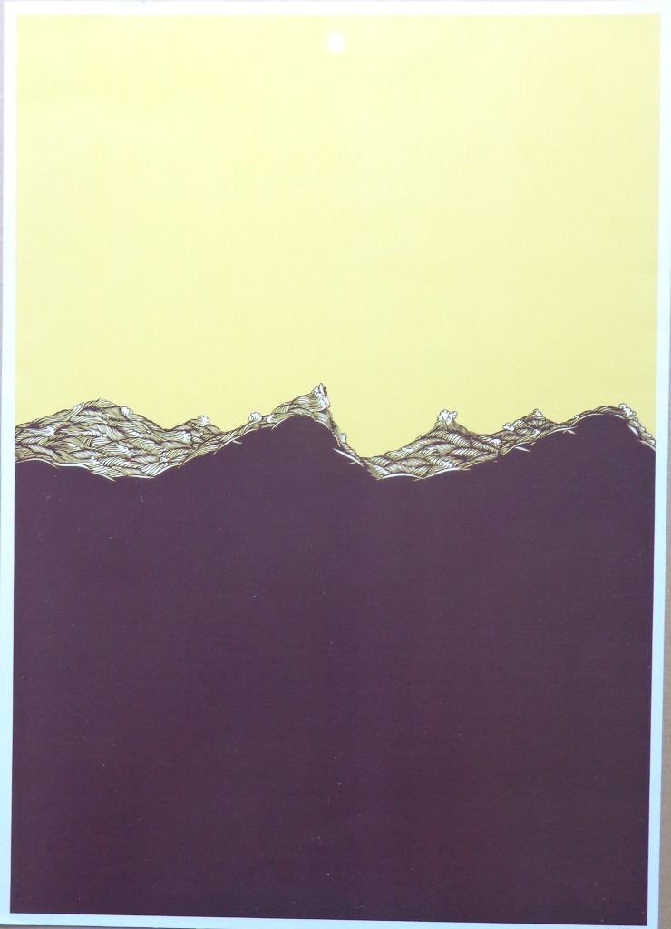 JAVIER DE RIBA / WINE / DIGITAL PRINT / 43x31cm / STEMPEL, Enlèvement ou Envoi