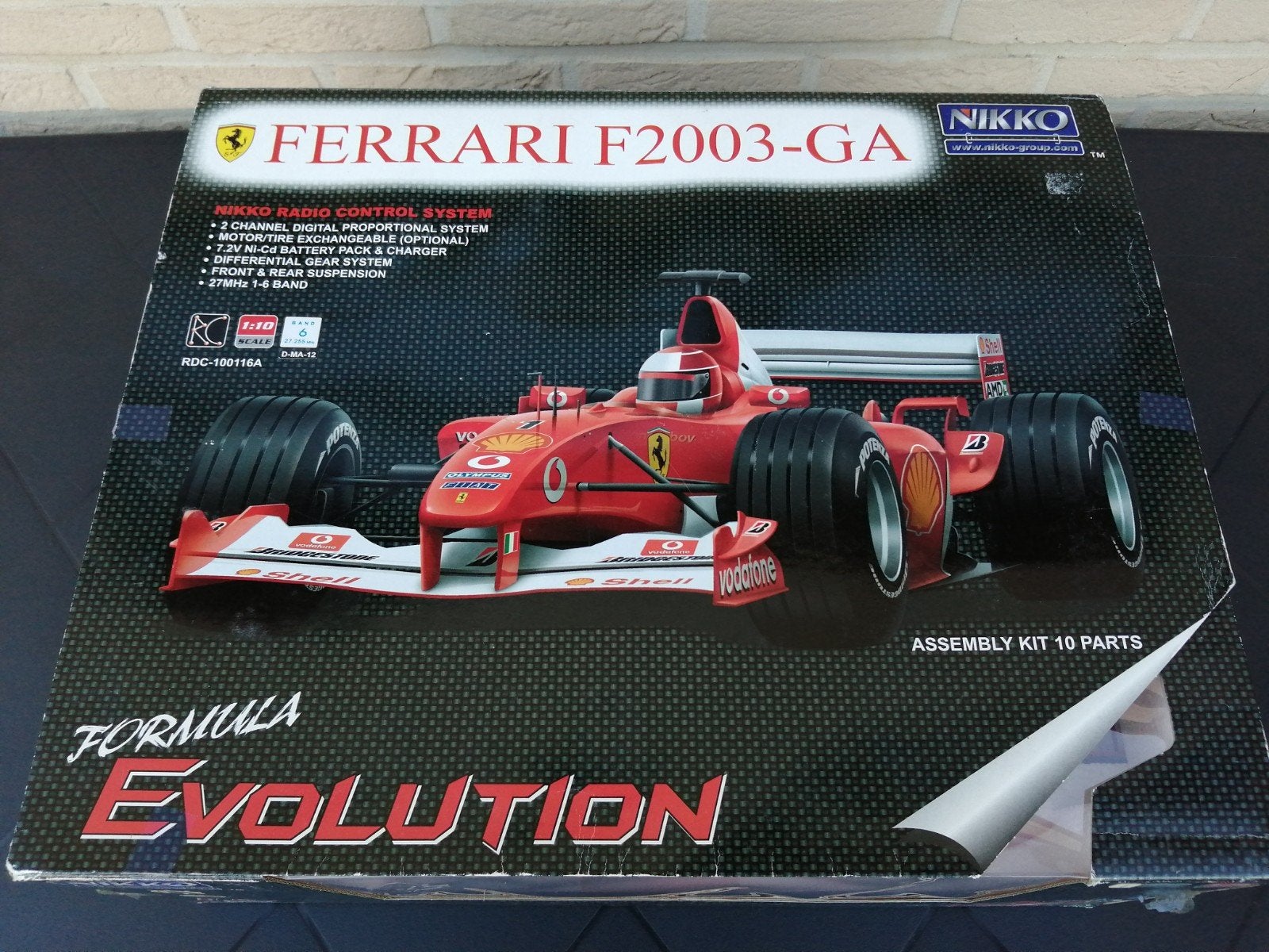 Nikko Evolution Ferrari F2003-GA radiografisch schaal 1/10, Elektro, Nieuw, Ophalen of Verzenden, Schaal 1:10