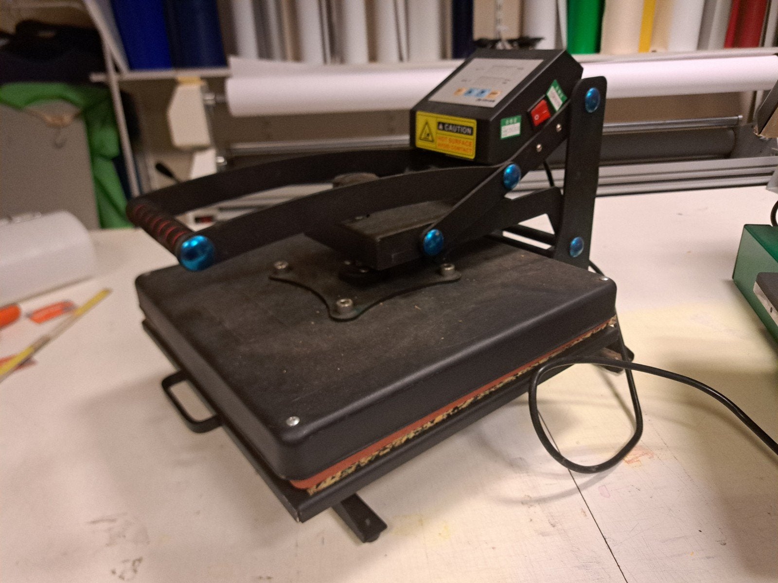 Warmtepers voor het bedrukken van textiel