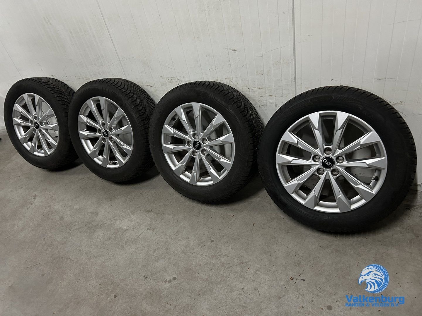 7-8mm! Originele Audi Q3 F3 83A 18 inch velgen 5x112 allseas, 18 inch, Gebruikt, -, -