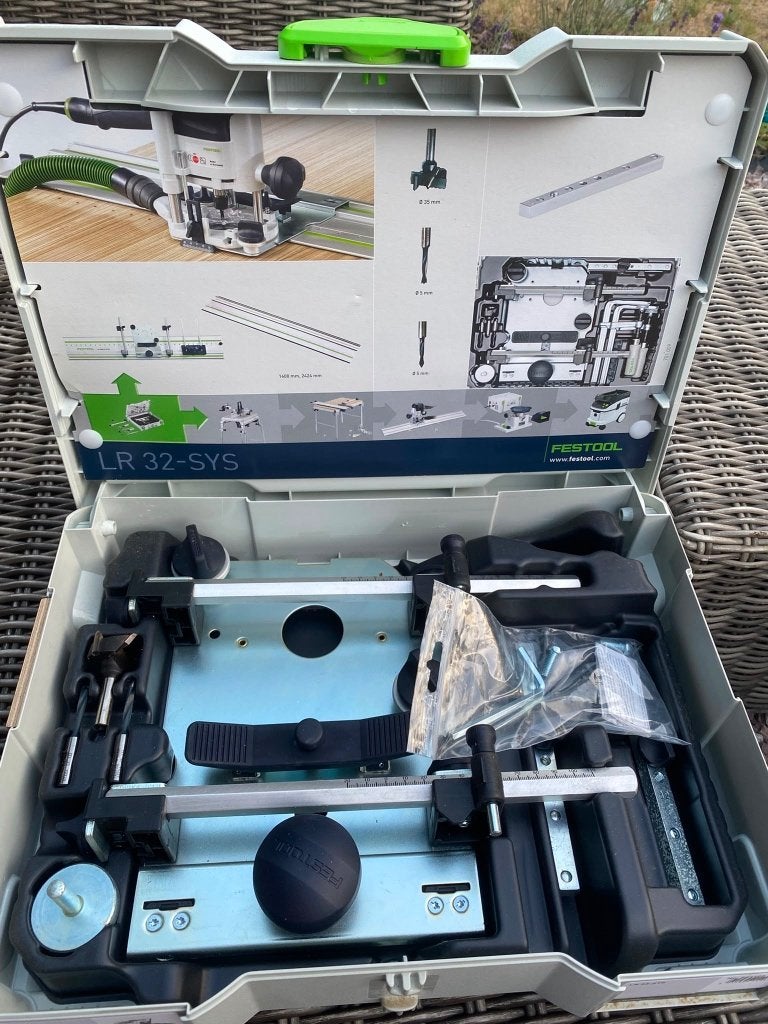 set voor rijboringen met bovenfrees, Ophalen, Zo goed als nieuw, Bovenfrees, Festool