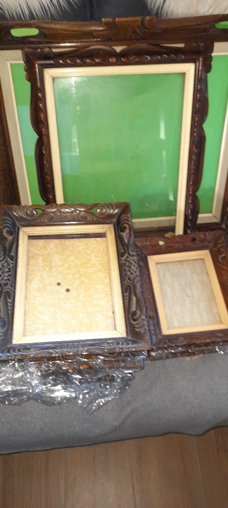 antieke houten foto lijsten, Antiek en Kunst, Ophalen