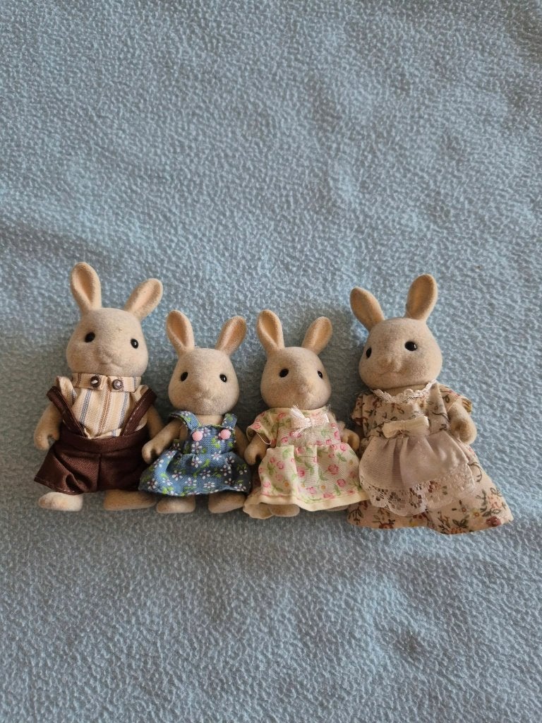 Sylvanian 3144 - Famille lapin, Enlèvement ou Envoi, Utilisé, Poupée de maison de poupées