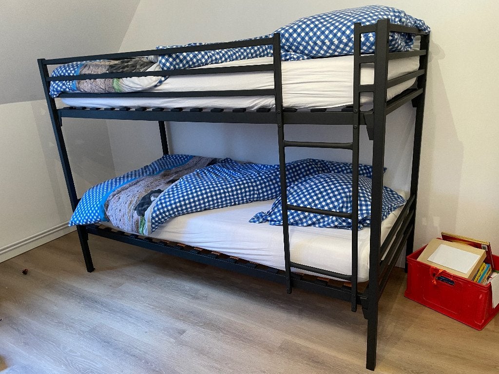 Stapelbed, Huis en Inrichting, Slaapkamer | Stapelbedden en Hoogslapers, Zo goed als nieuw, Stapelbed, 100 cm, 210 cm, Tweepersoons