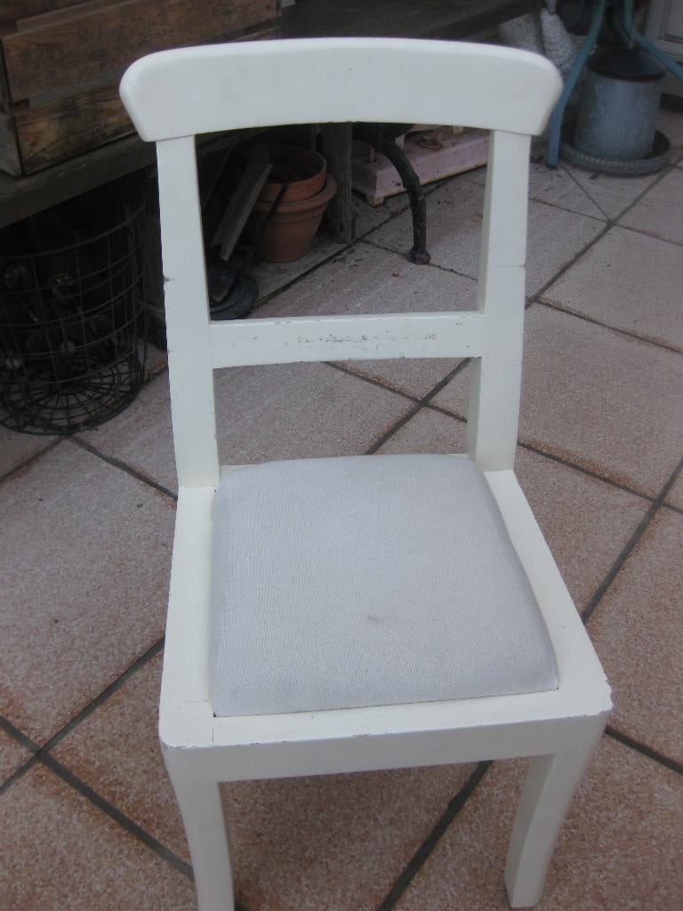 oude kinderstoeltje, Ophalen