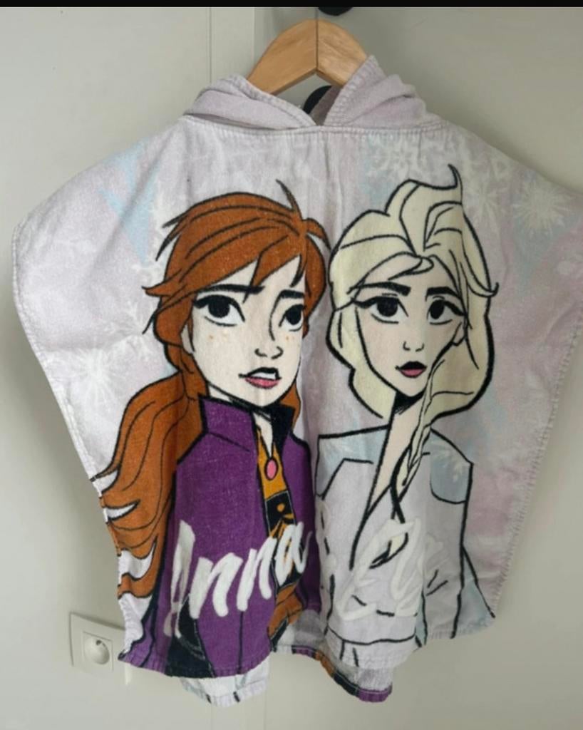 Poncho / badjas Frozen - mt 5/7 jaar, Gebruikt, Meisje, Ophalen of Verzenden, Badponcho