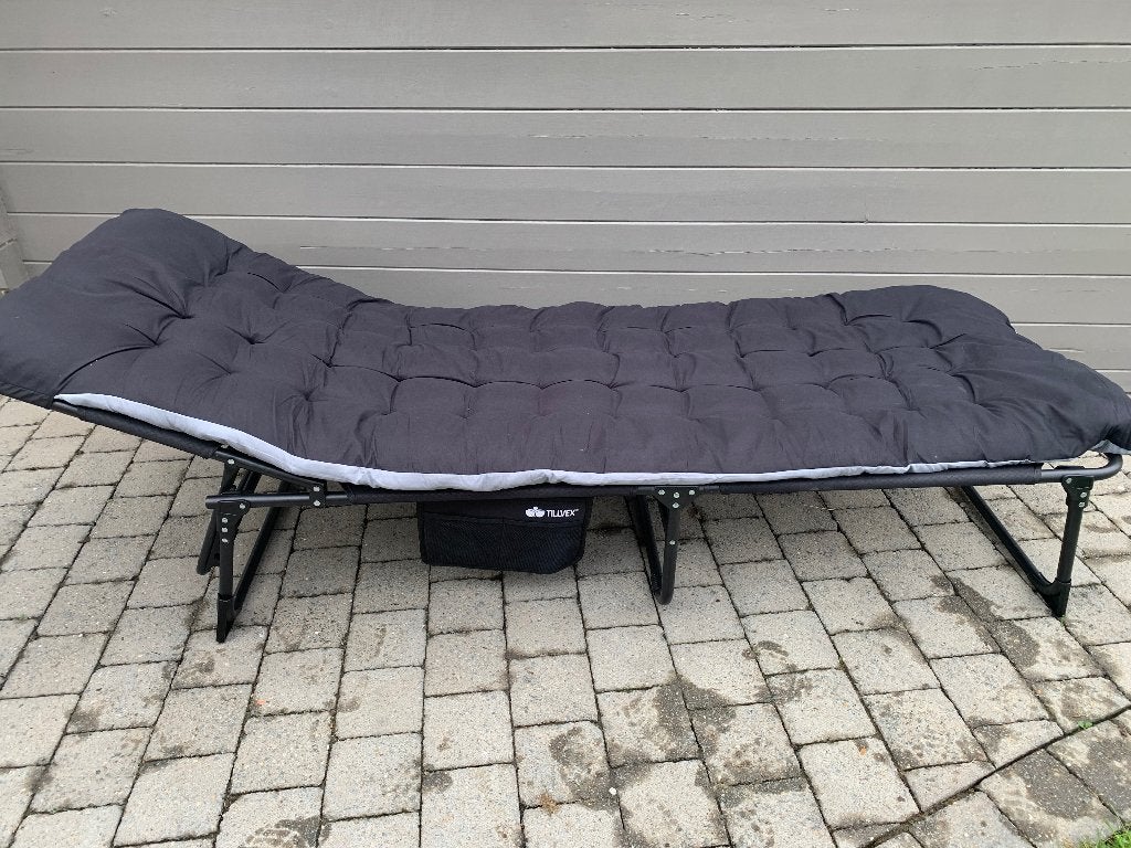 Veldbed met matras, Enlèvement, Comme neuf