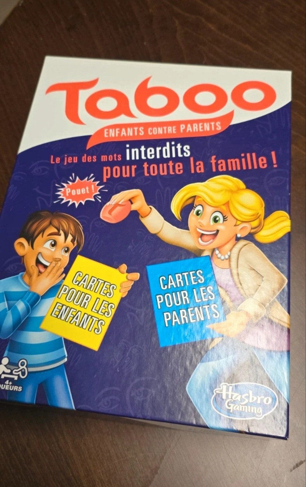 jeu de société Taboo parents contre enfants. complet, Enlèvement