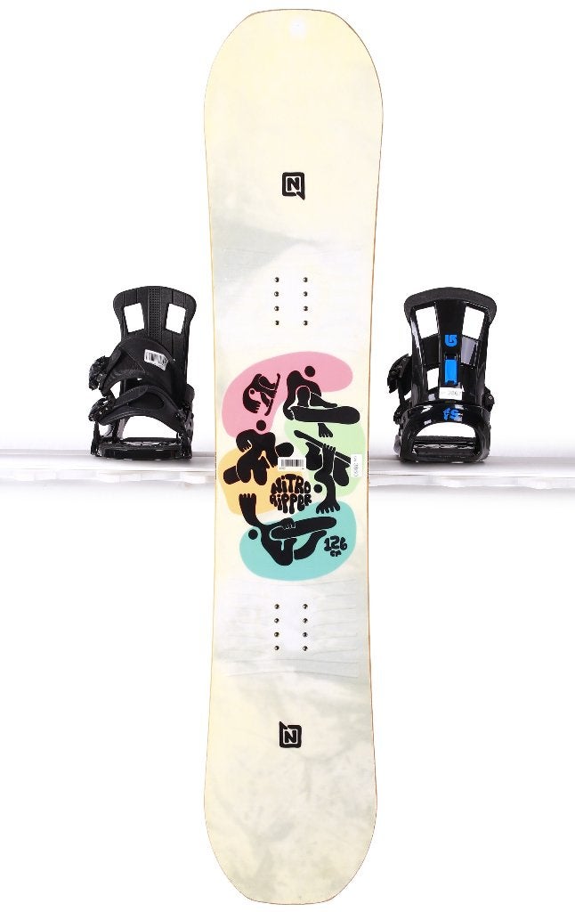 126 cm kinder snowboard NITRO RIPPER YOUTH 2024 GREY, Radial, Sport en Fitness, Verzenden, Gebruikt, Board