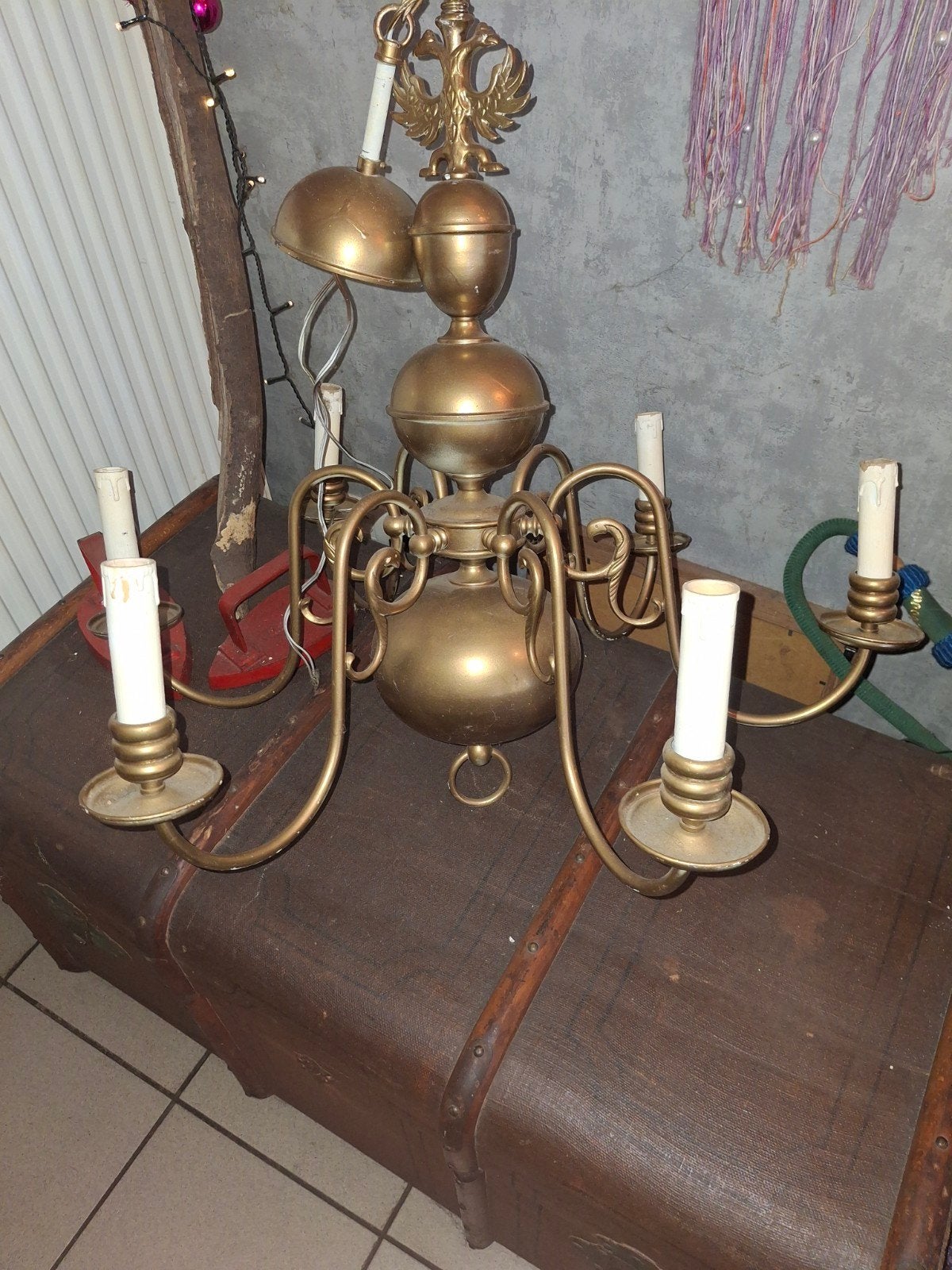 kroonluchter vintage, Huis en Inrichting, Ophalen