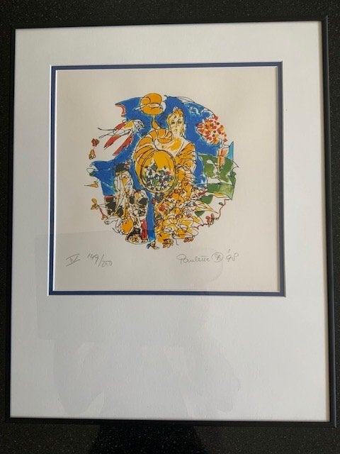 3 zeefdrukken van Paulette Snijders, Antiek en Kunst, Kunst | Litho's en Zeefdrukken, Gelimiteerde oplage, Ophalen, Abstract, Zeefdruk