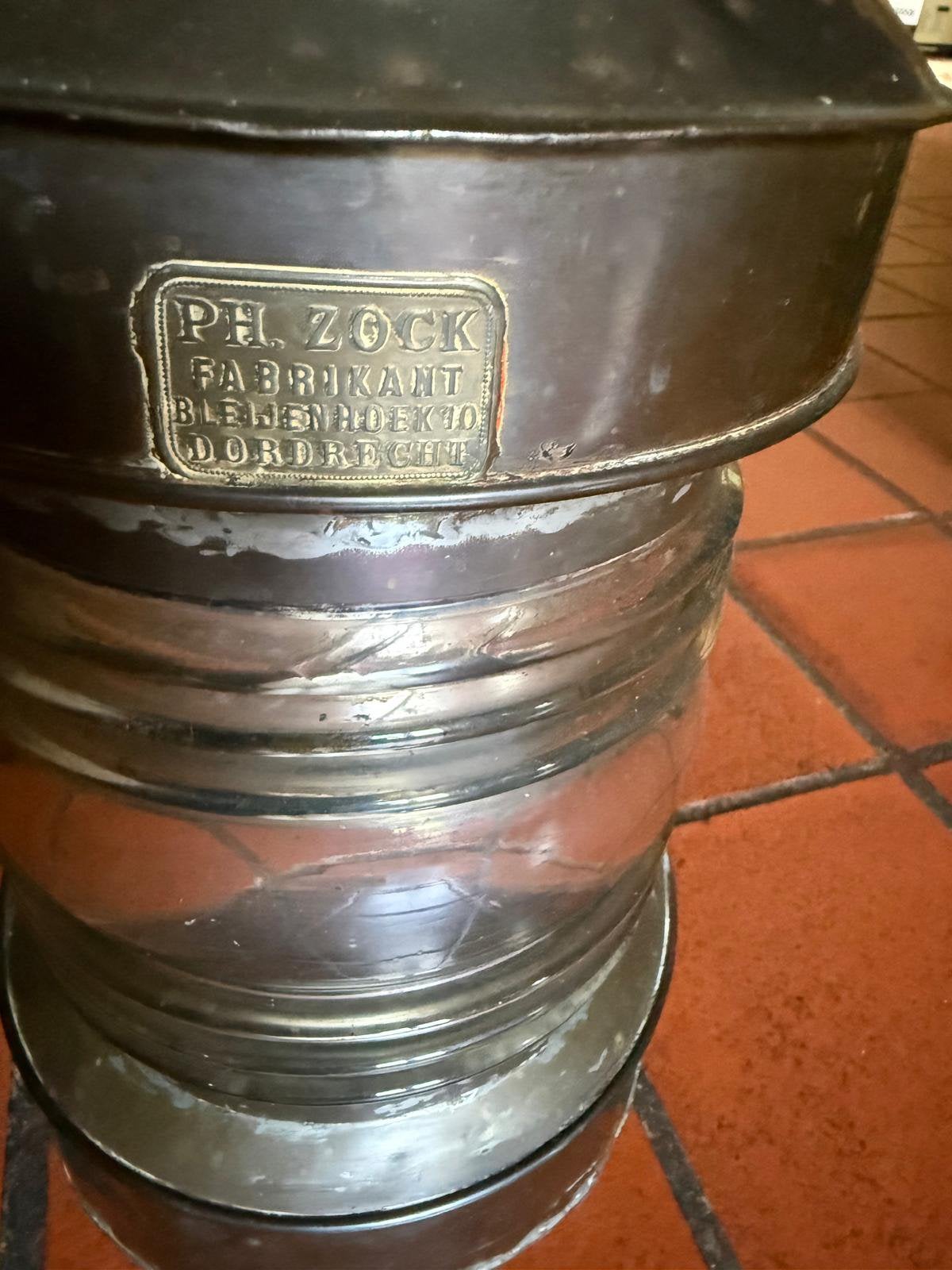 Oude scheepslamp, Ophalen, Gebruikt
