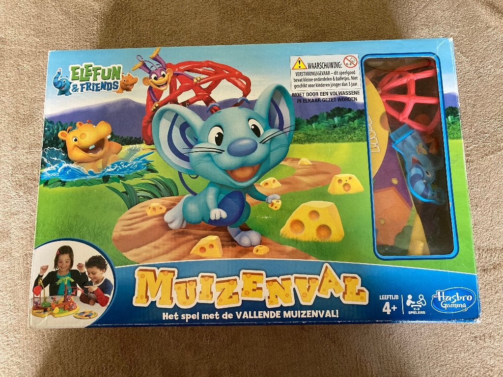 Spelletje 'Muizenval' + handleiding Hasbro, leeftijd 4+, Een of twee spelers, Ophalen of Verzenden, Zo goed als nieuw, HASBRO
