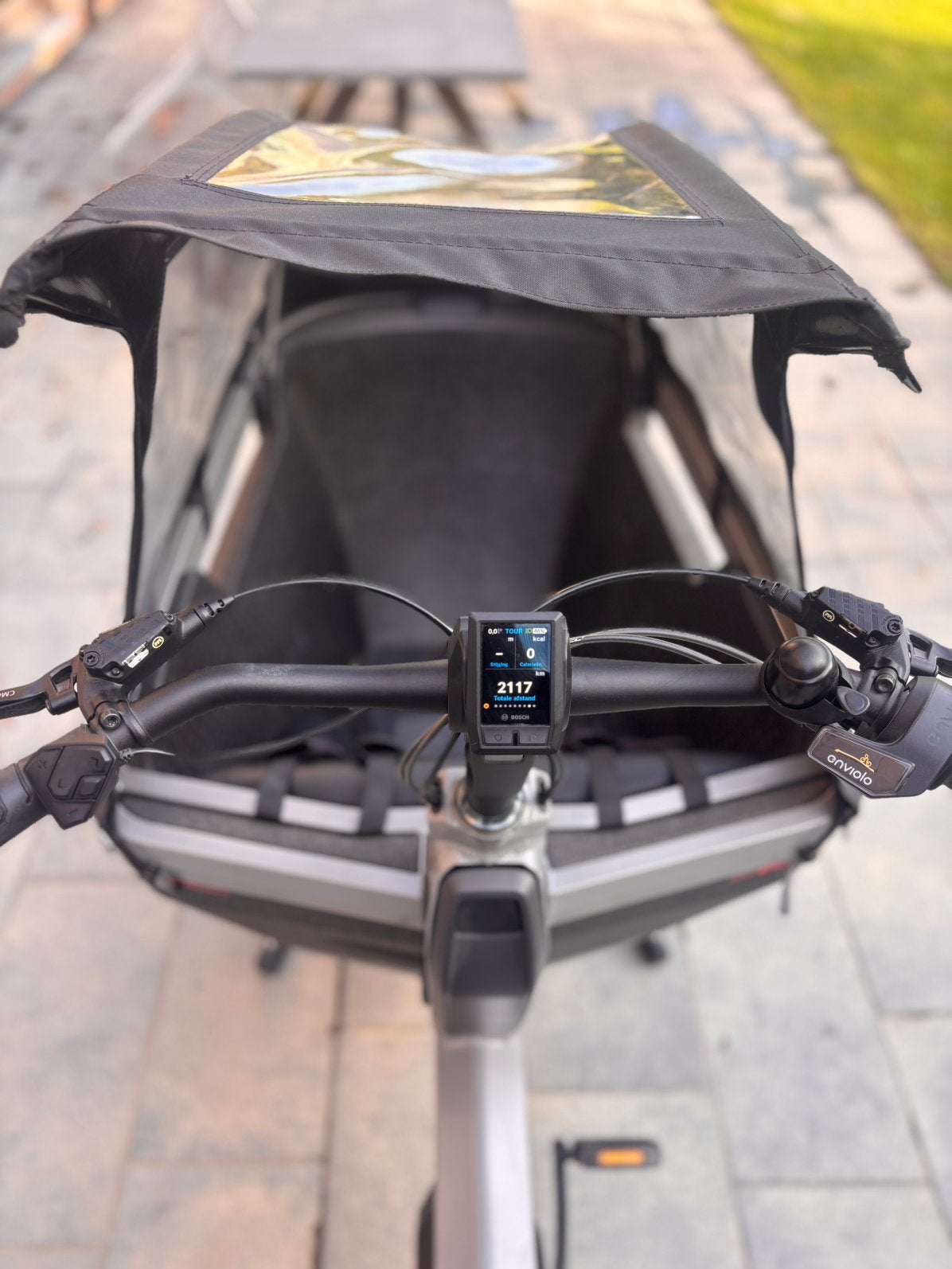 bakfiets  lovens explorer 85, Fietsen en Brommers, Elektrisch, Zo goed als nieuw, 2 kinderen, Schijfrem