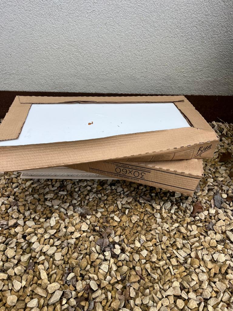 Carrelage 30x60 2 boites et chutes, Enlèvement