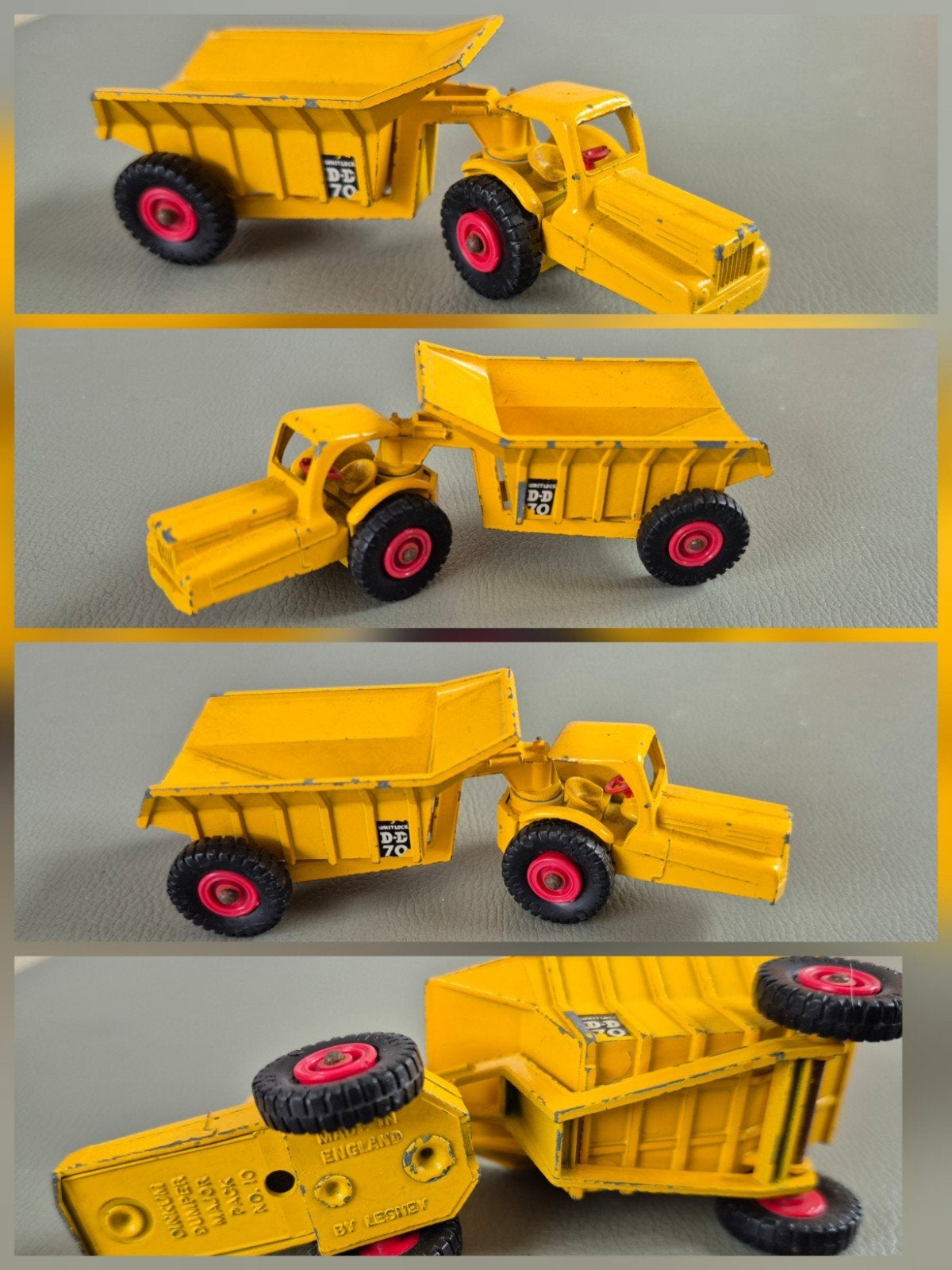 Matchbox Lesney Dinkum dumper truck 1962., Ophalen of Verzenden, Gebruikt, Tractor of Landbouw