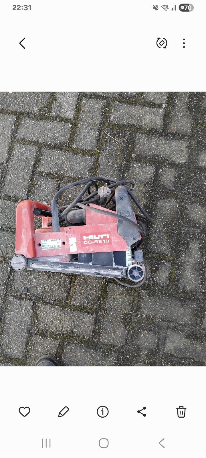 Hilti bc se 19, Bricolage & Construction, Outillage | Scies mécaniques, Enlèvement
