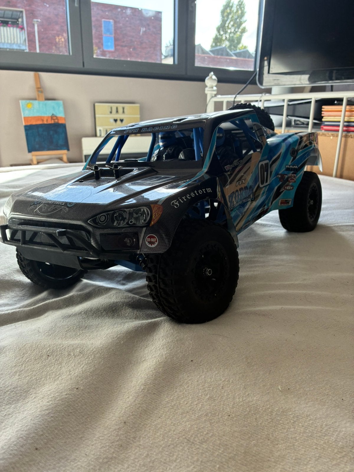 Ftx trophy truck, Auto offroad, Zo goed als nieuw, Schaal 1:10, Ophalen