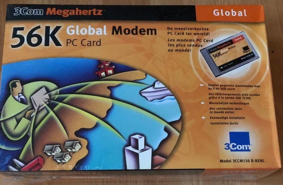3Com 3CCM156 Megahertz 56K Modem Pcmcia Card (NIEUW), Computers en Software, Routers en Modems, Ophalen, Nieuw, 3Com
