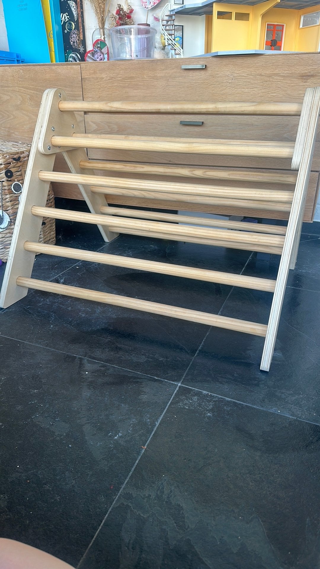 Houten klimrek voor peuters, Ophalen, Zo goed als nieuw, Meubelstuk of Keukentje