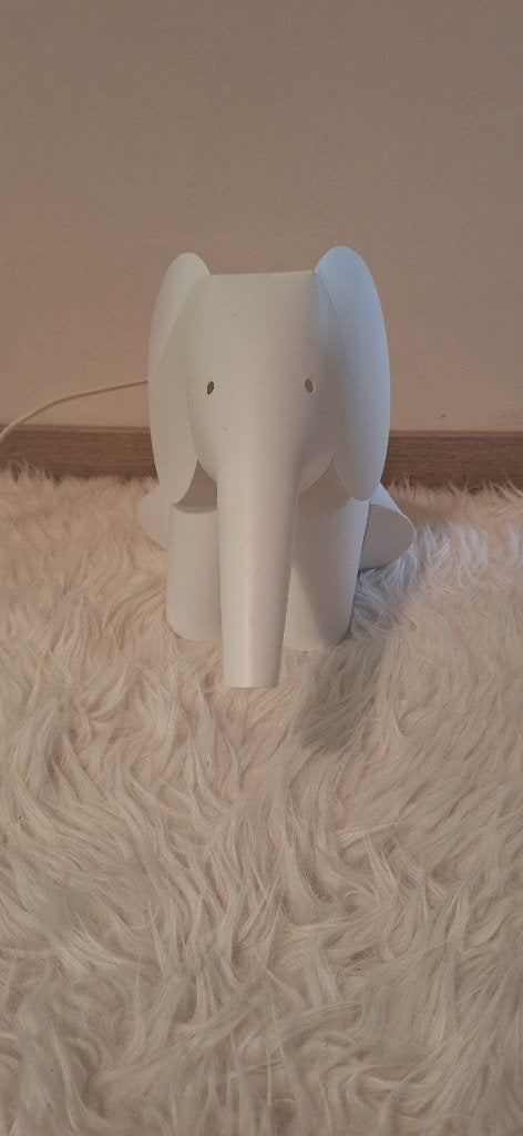 Kindernachtlamp Olifant, Kinderen en Baby's, Wit, Ophalen, Zo goed als nieuw, Lamp