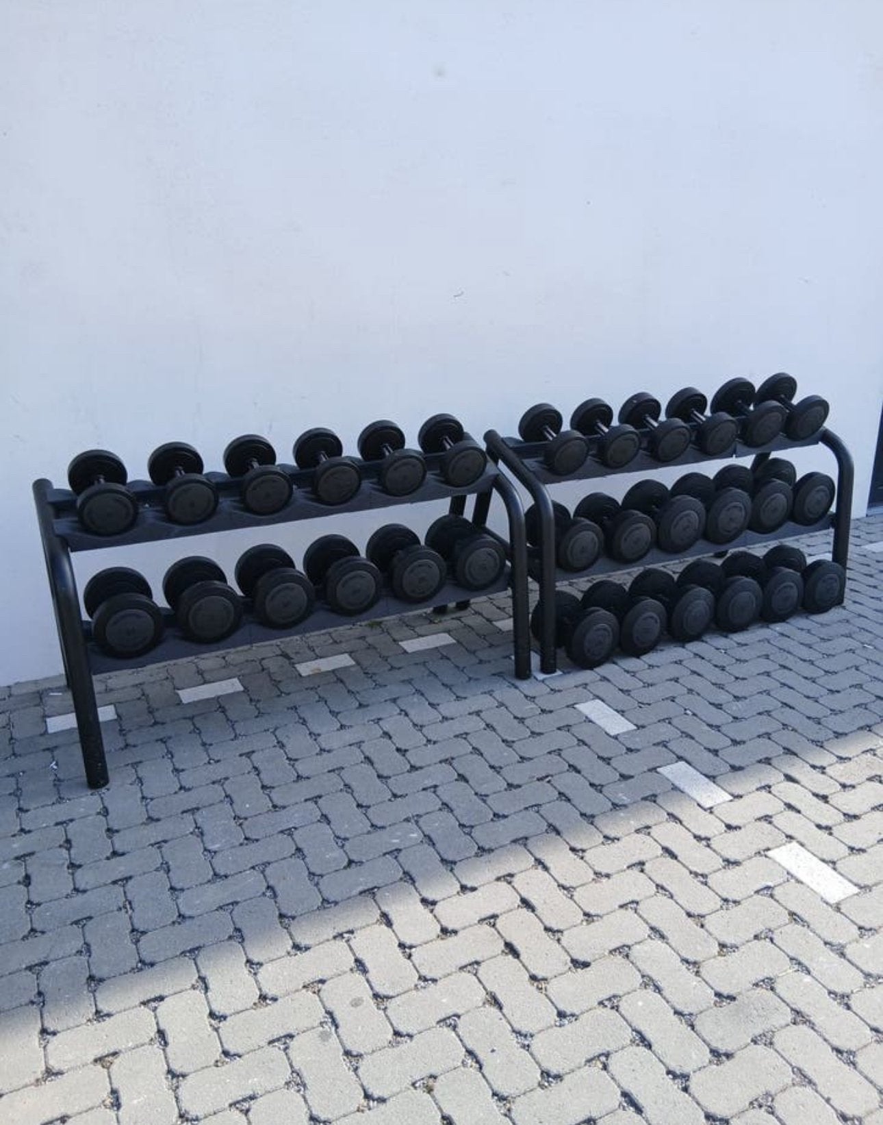 Technogym Dumbells set! Met rekken!! 4-32kg, Sport en Fitness, Fitnessmaterialen, Ophalen, Zo goed als nieuw