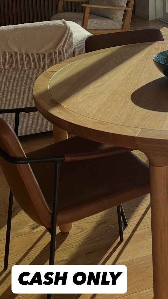 Zuiver Eikenhouten tafel, Ophalen, Zo goed als nieuw, Tijdloos, Vier personen