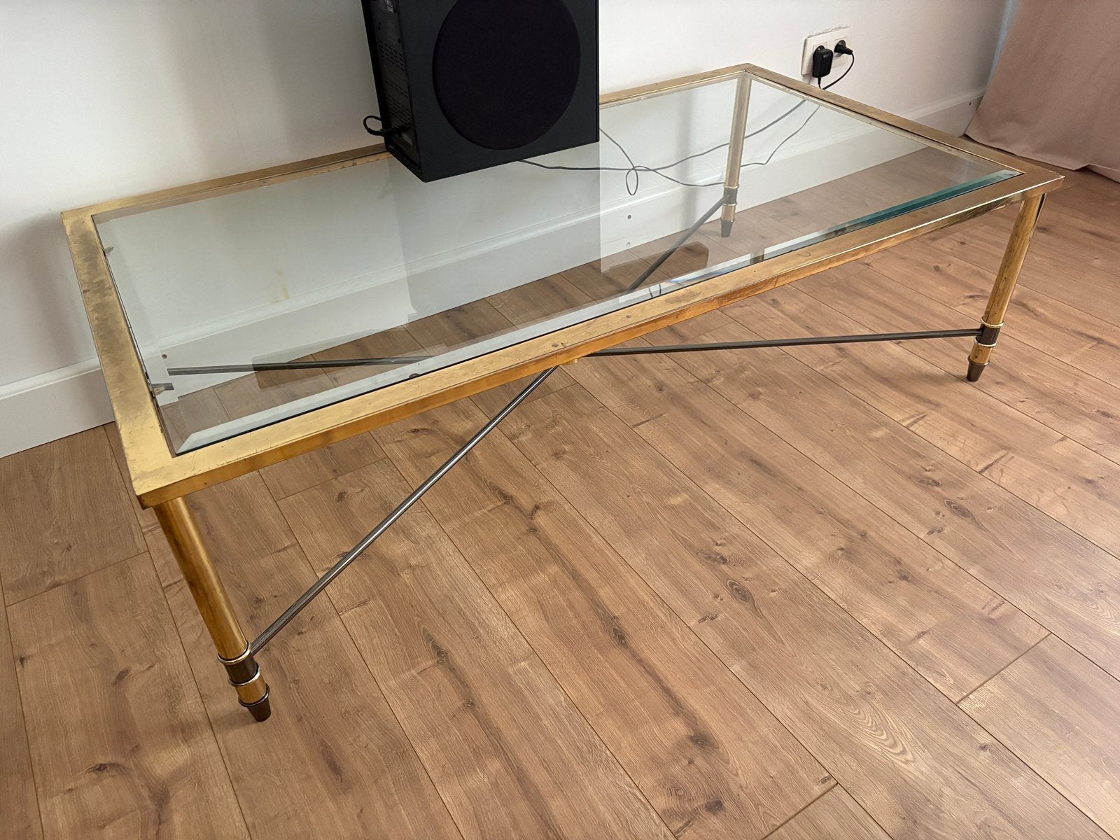 Salontafel jaren 70, 100 à 150 cm, Verre, Enlèvement, Utilisé